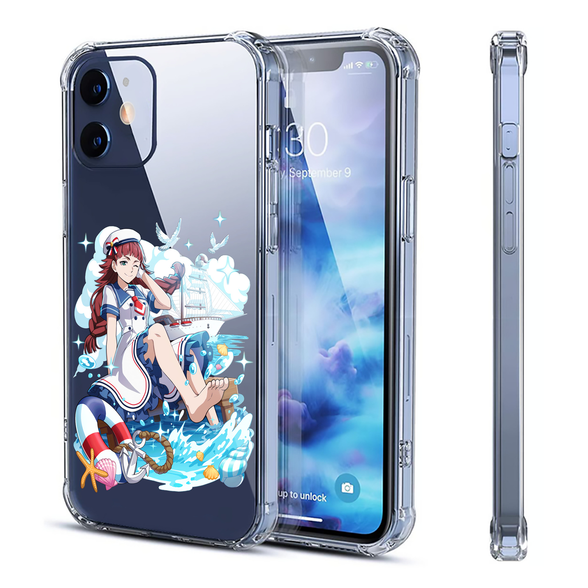 （画像用） 文豪ストレイドッグス Bungo Stray Dogs 【iPhone 12シリーズ対応】透明スマホケース（クリアソフトケース）
